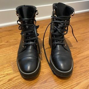 STUART WEITZMAN combat boots - excellent used condition!